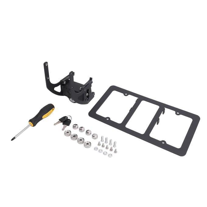 Afsluitbare Kentekenplaathouder Aluminiumlegering Bumperschroef Auto Tag Frame Houder Adapter