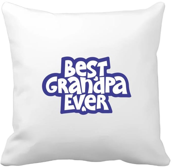 Akyol - best granpa ever Kussen hoes - Opa - opa - cadeautje - kado - beste ooit - 40 bij 40 cm