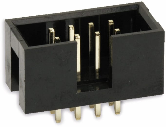 econ connect WS8G, DIN 41651, Zwart, Geelkoper, 500 V, 5000 mΩ, 3 A