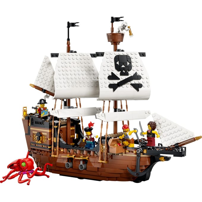 LEGO Creator 3in1 Klassiek Piratenschip Piraten Boot Speelgoed voor Kinderen 31387