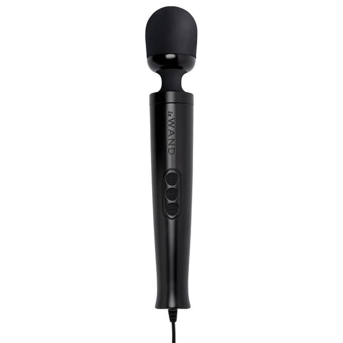 Le Wand -   Diecast Plug-In Wand Vibrator - Zwart