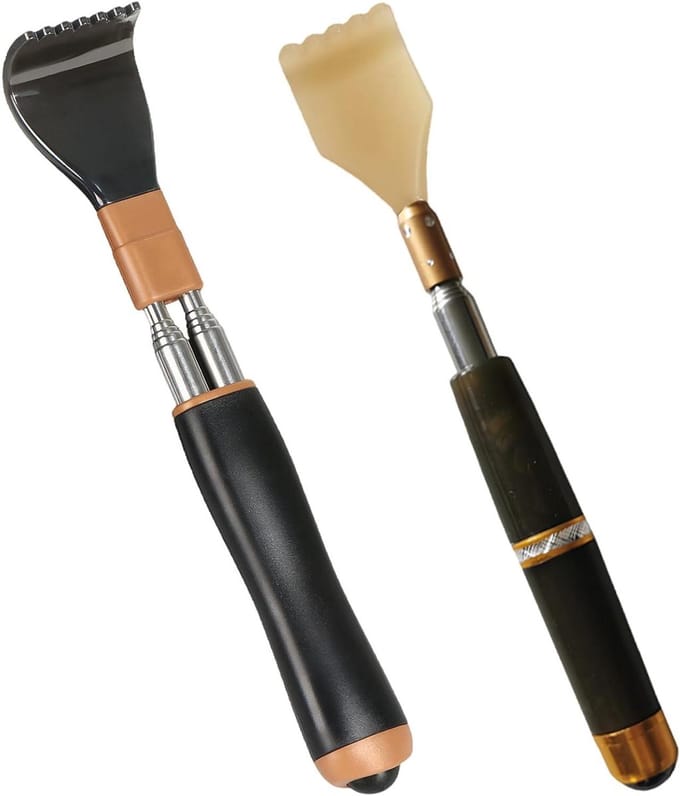 2 stuks telescopische rugkrabbers, cadeau voor mannen en vrouwen, stabiel