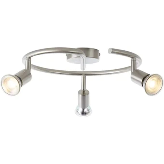 Baseline Opbouwspot Parma Spiraal - Satijn Chroom - 3xgu10