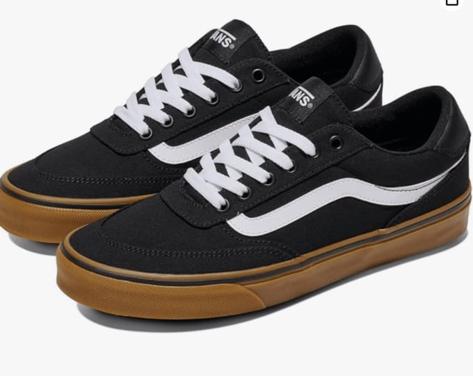 Vans Heren Sneaker Brooklyn Ls Canvas Black/gum | Maat: 40