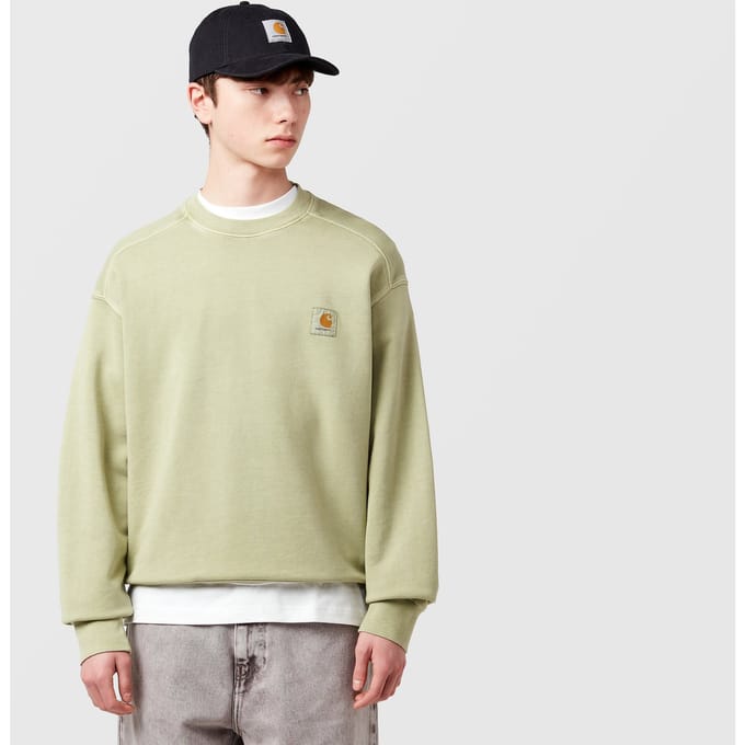 Sweatshirt met labeldetail model 'Nelson'
