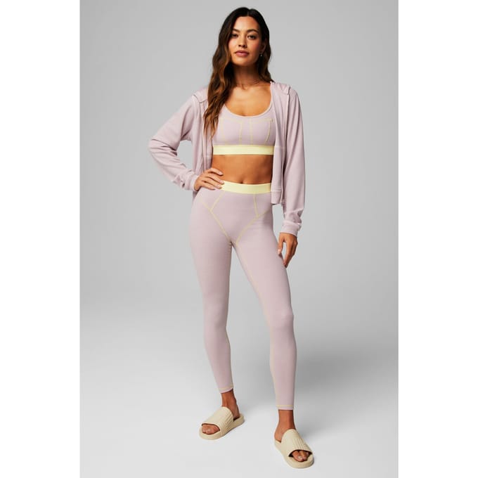Fabletics  Waffle Legging Muted Mauve/butter Taglia: S Short | Leggings Outlet | Donna | Viola