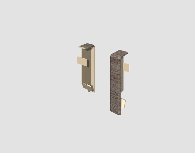 EGGER-verbindingselement voor 6 cm plint KUBUS Eiken antraciet