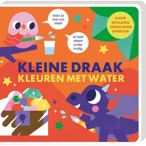 ImageBooks Kleuren met water - Kleine draak - Magisch en herbruikbaar