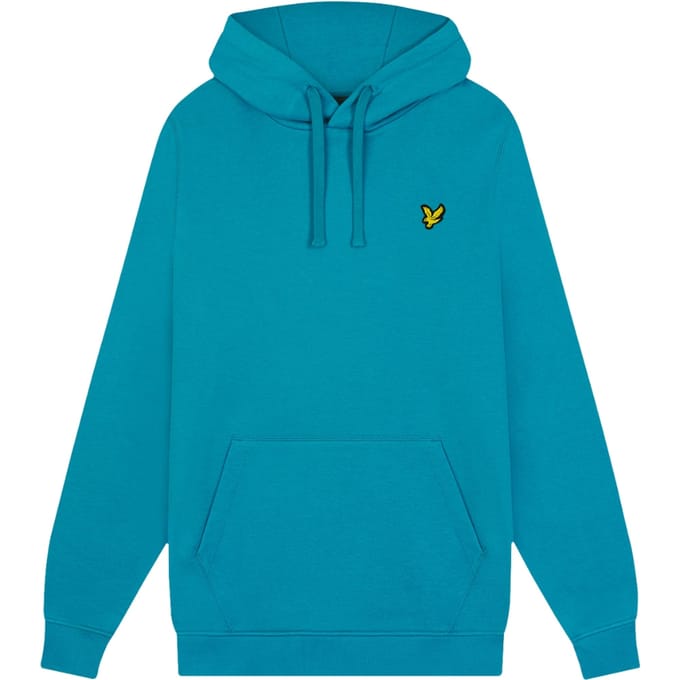 Lyle & Scott effen blauwe vrijetijdshoodie