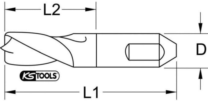 Puntlasboor TiCN Gecoat 10mm Rechtssnijdend