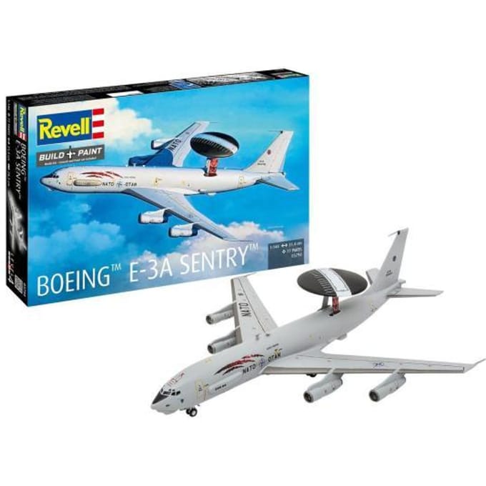 Revell Modelbouwpakket Vliegtuigen - 03794 Boeing E-3A Sentry / AWACS - Amerikaanse Straaljager Plastic - 1:144 - Modelbouw