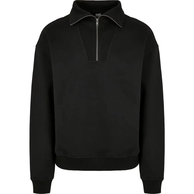 Urban Classics - Big Troyer Sweater/trui - S - Zwart