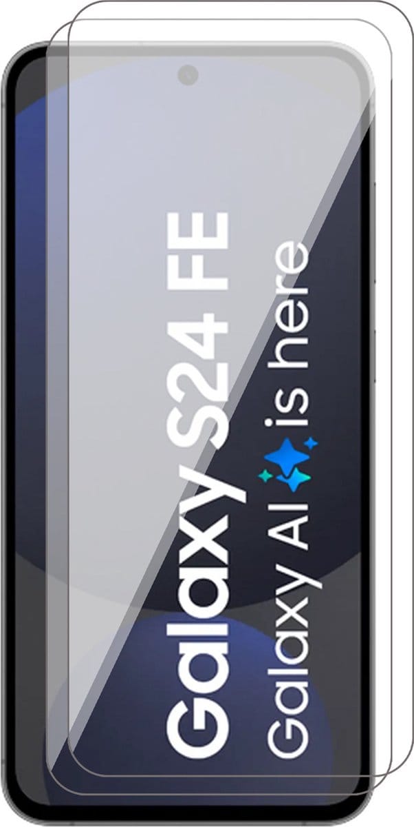 Screenprotector geschikt voor Samsung Galaxy S24 FE - 2x Glas Screen Protector