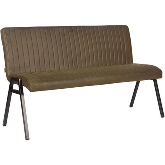 LABEL51 Matz Eetkamerbanken - Groen - Stof - 145 cm - -