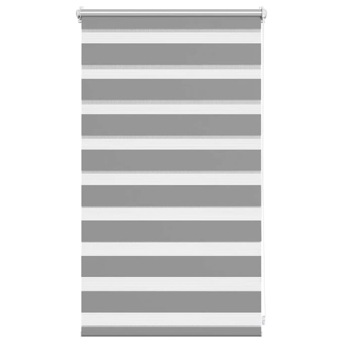 vidaXL - Zebra - rolgordijn - 50,9x100 - cm - stofbreedte - 46,7 - cm - grijs