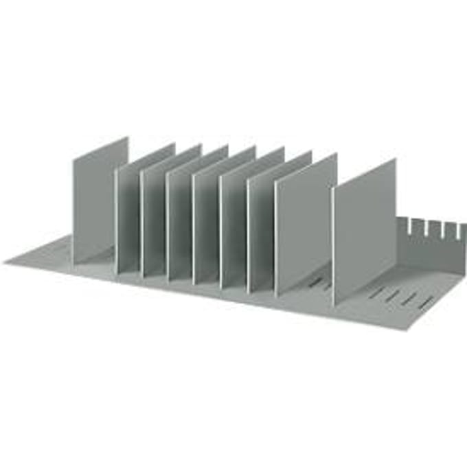 Sorteerstation, A4, polystyreen, voor kasten, 8 vakken, B 700 x D 275 x H 210 mm
