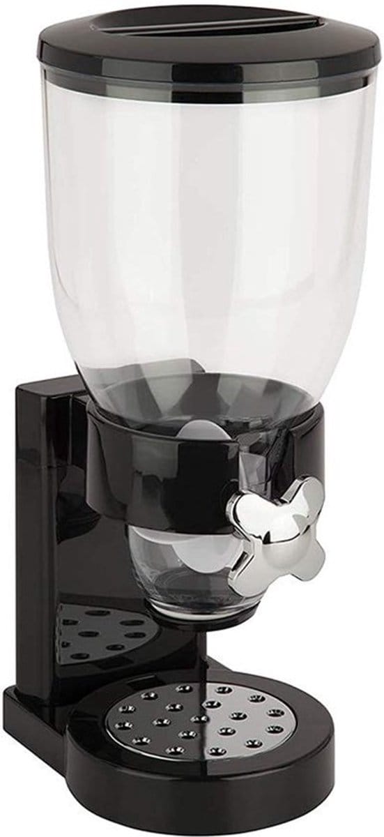 MTTProducts - Candy Dispenser - Cereal Dispenser - Houdt voeding vers - Zwart