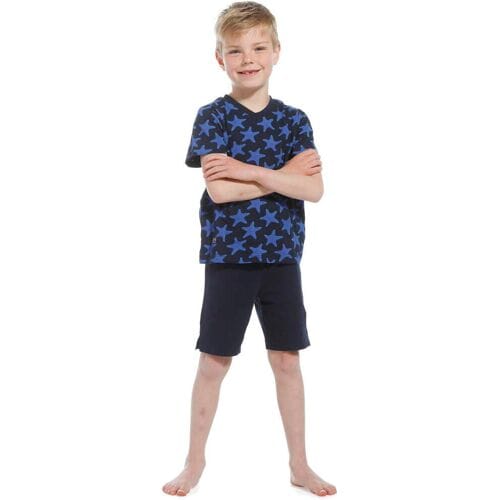 Pastunette jongens shortama sterren Blauw jongen 140