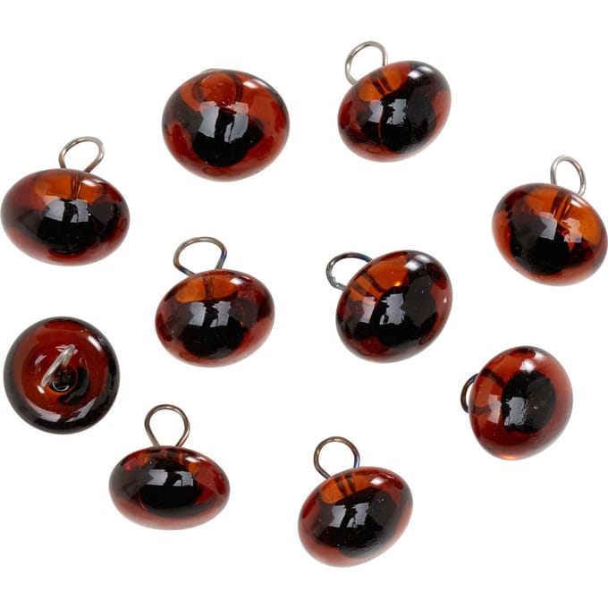 Bear ogen met oogje, bruin,Ø 10 mm, 10 stuks