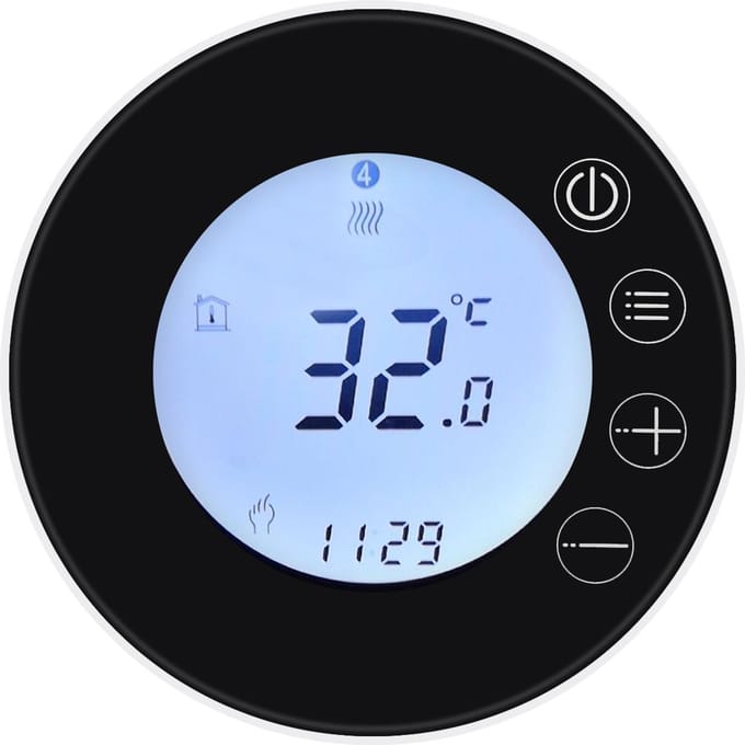 Tuya WiFi LCD-scherm Intelligente thermostaat Programmeerbare temperatuurregelaar APP-bediening GB zwart