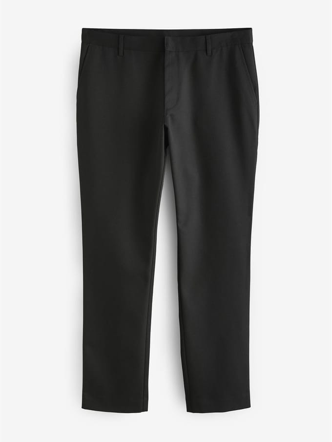Next - Heren - Slim Fit - Modieuze broek zonder plooien - Zwart
