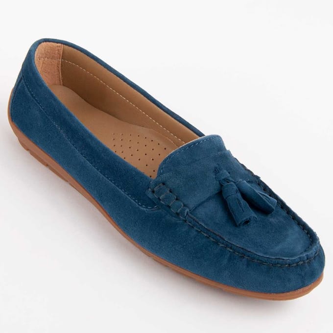 Purapiel Mocassin Meilis4 Blauw