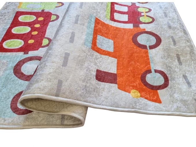 TEXTILE TPS_COLOR_TRAI100 tapijt, polyester, meerkleurig, 100 x 150