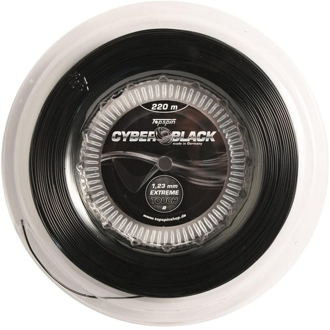 Topspin Cyber Black 220m Rol Snaren-Zwart