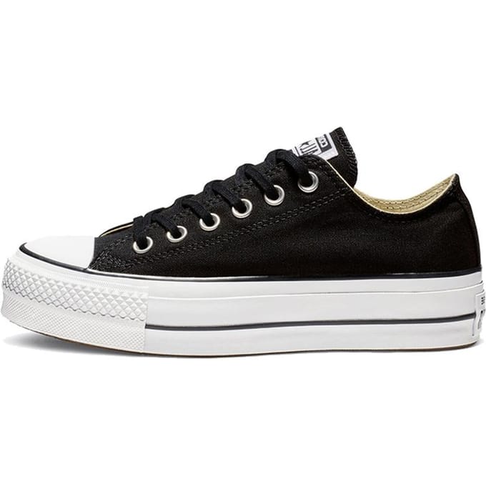 Converse Chuck Taylor All Star Lift Platform Low zwart wit Dames Zwart
