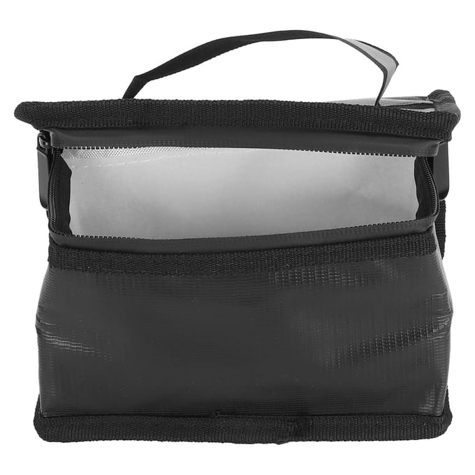 Sac de sécurité pour batterie Antidéflagrant Ignifuge Sac de protection pour batterie Lipo pour Drones Modèles RC gray