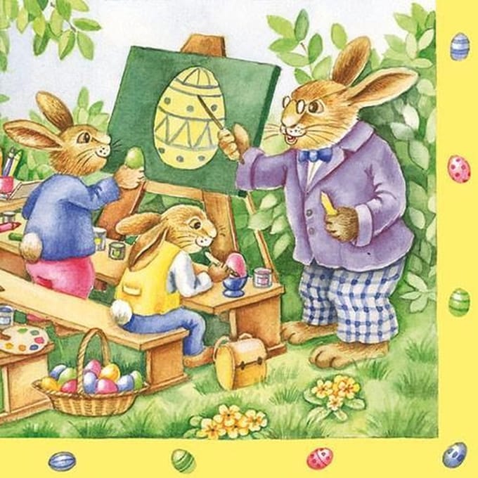 Ambiente Easter School papieren servetten