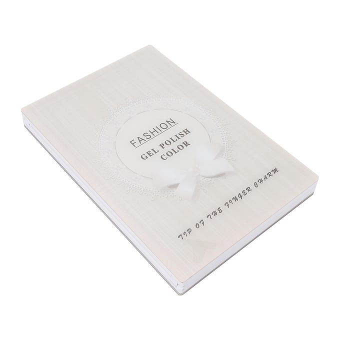 Leeg Nagellakkleurkaart Displayboek Magnetische Sluiting Waterdichte Nail Art Displaydoos white