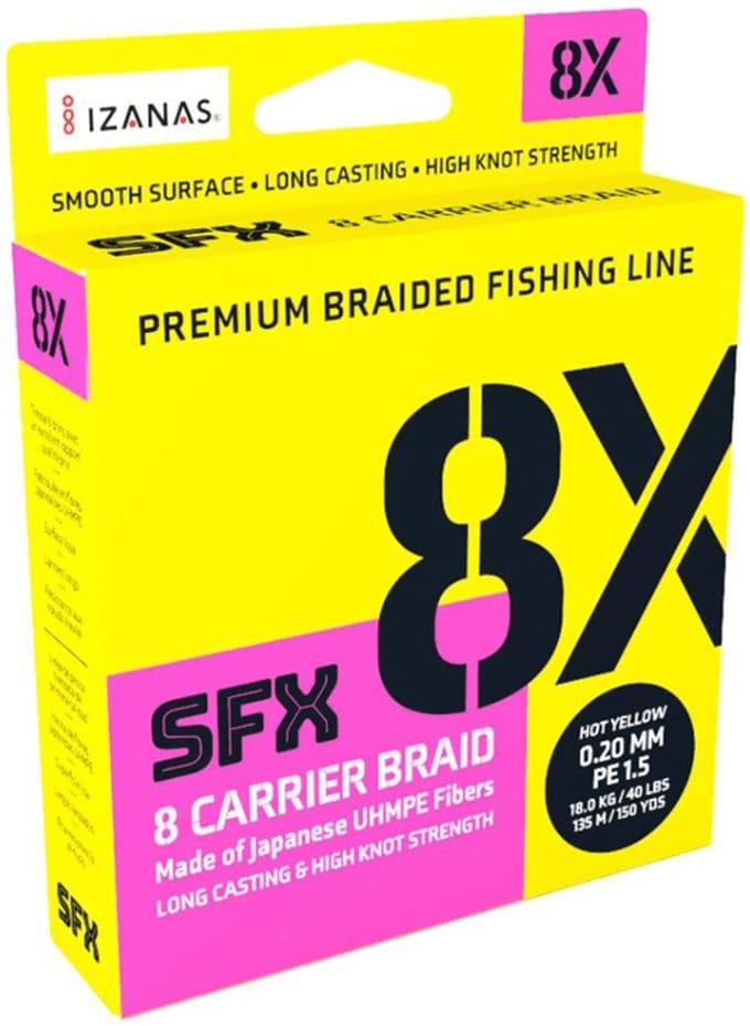 Sufix SFX 8x Hot Yellow | 275m 0.285mm Hot Yellow