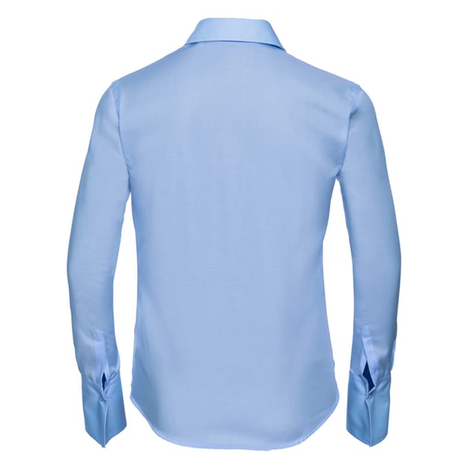 Russell Collection Dames/Dames Ultimate Non-Iron Getailleerde Overhemd met Lange Mouwen (Heldere lucht)