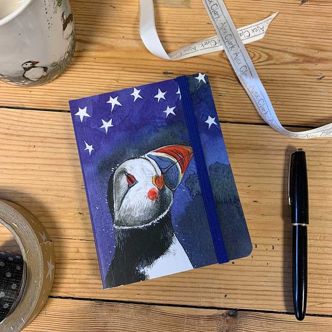Alex Clark Small Chunky Notebook Puffin ~ Softcover Notitieboek Vogel