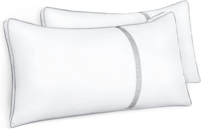 Wasbaar Microfiber Kussen 80x80 cm - Set van 2 - Ademend en Comfortabel - Optimale Ondersteuning voor Alle Slaaphoudingen