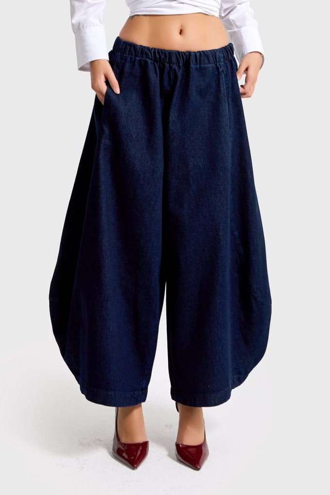 It's Basic - BARREL BALLOON LOW RISE JEANS