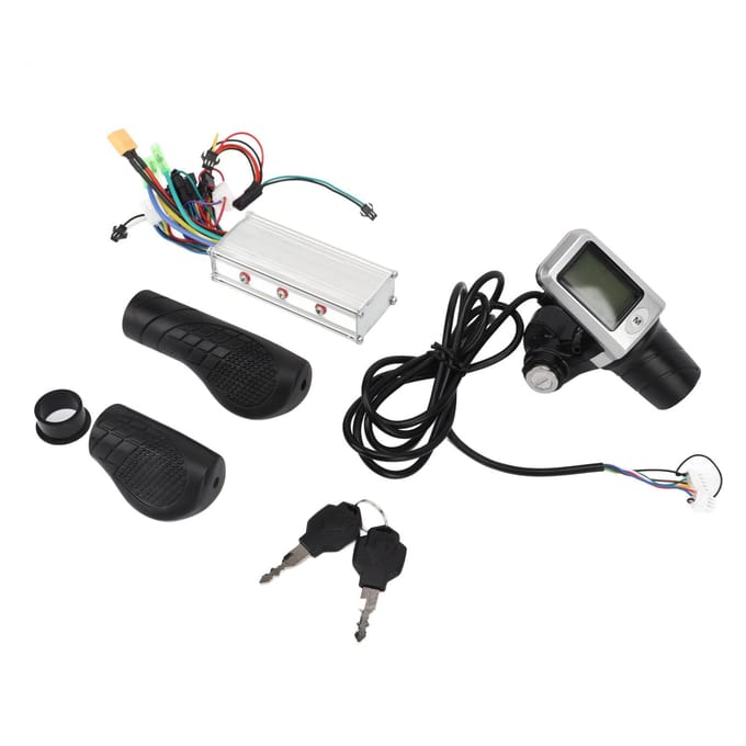 36V 48V 500W Scooter Controller Kit Elektrische Fiets Controller met LCD Display voor Scooter Modificatie Accessoires black