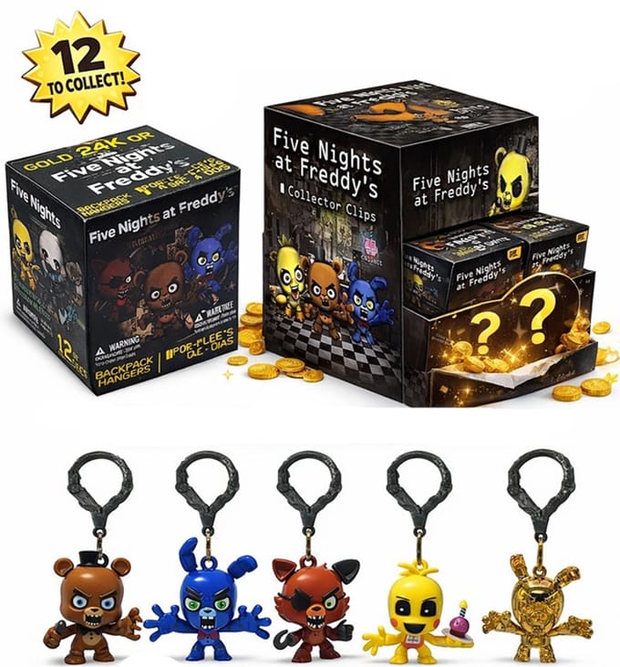 Five Nights at Freddy's Blind Box figuur - 1 exemplaar - Sleutelhanger - Rugtas hanger - 6 cm groot - Videogame