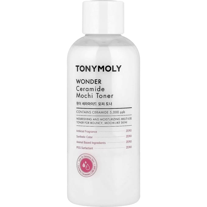 TonyMoly Wonder Ceramide Mochi Toner, 300ml (10,14 floz) white