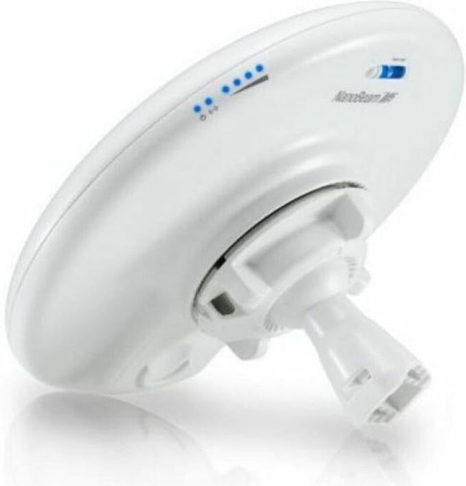 Ubiquiti airMAX NanoBeam M5 16 - Network Accespoint - WiFi Repeater - 5GHz - Wit
