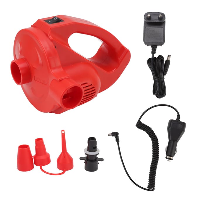 Pompe à Air Électrique Plastique d'Ingénierie ABS Gonfleur Compact Pour Matelas Gonflable 5W red