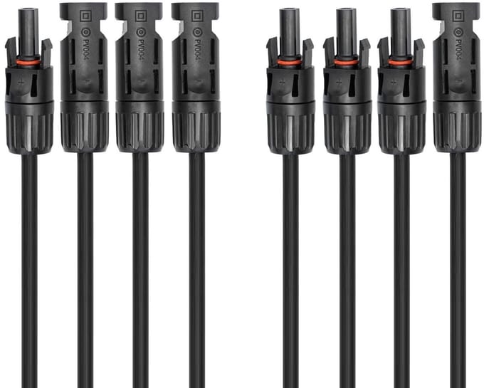 Solar PV T-adapter set | 1 naar 3 | 4mm² | IP68 | 0,30 meter