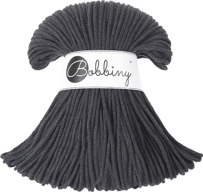 Bobbiny Junior Charcoal Grijs 3mm