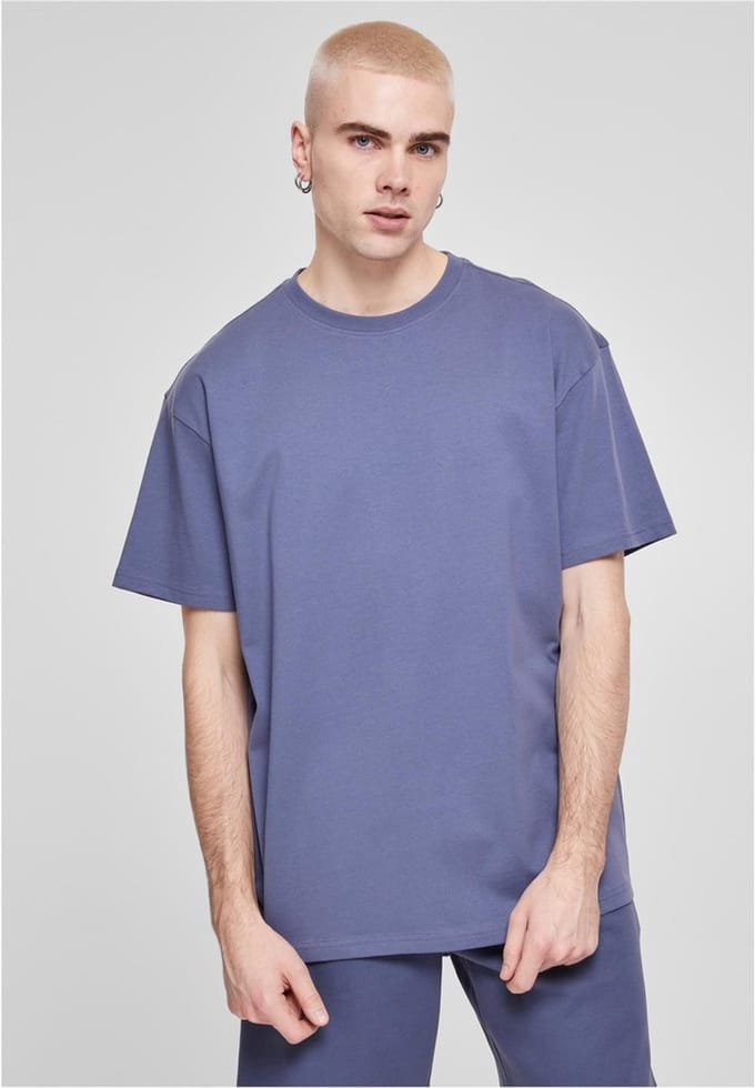 Urban Classics - Heavy Oversized Heren T-shirt - M - Blauw