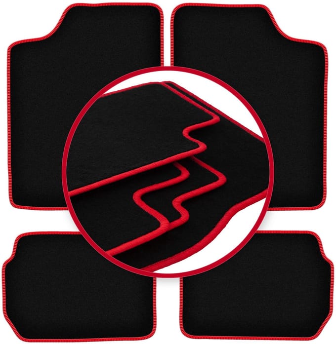 CARLUX-RED automatten voor: Suzuki Swift II hatchback, sedan (1988-2004)