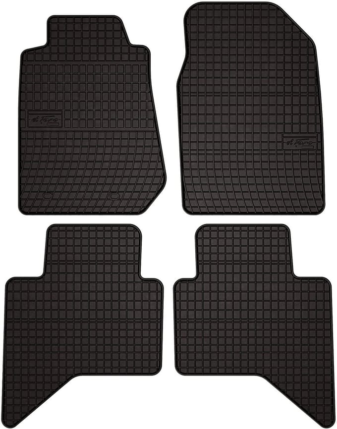 Wielganizator SolidPRO - Auto Rubbermatten - Zwart - Isuzu D-MAX II (2011-2019)