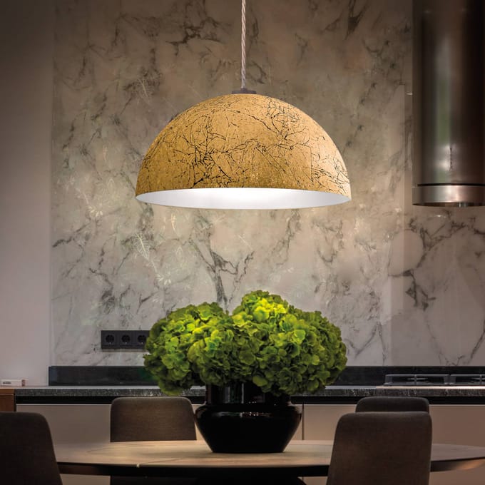 austrolux Hanglamp Cult Vintage, goud, Ø 40 cm