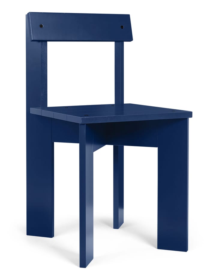 Ferm Living Ark Eetkamerstoel - beuken/blauw