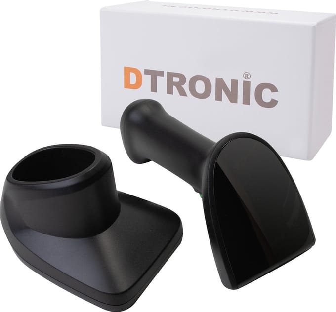 DTRONIC DT3420 Draadloze Scanner met Display – QR & 1D/2D Barcode Scanner met Buzzer voor Drukke Werkplekken